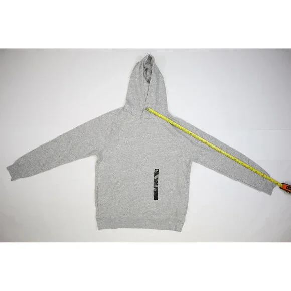 Banana Republic Hoodie Mens Large Gray Clean Fleece Pullover Heat Gry New NWT - Picture 3 of 12